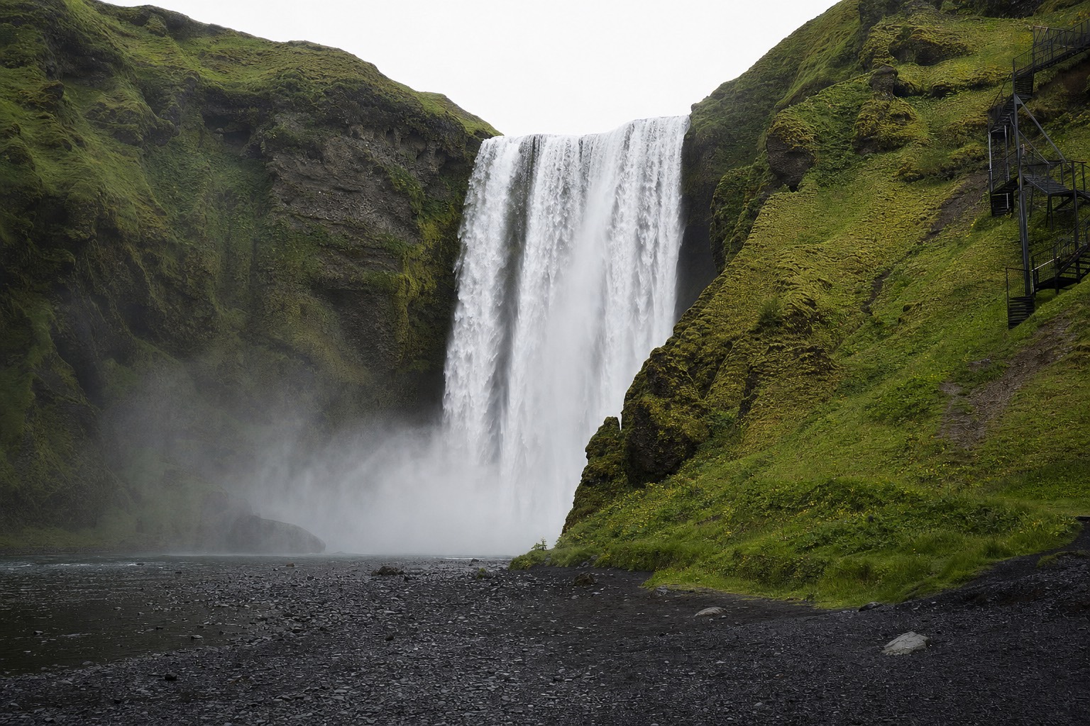 Skógafoss waterfall on Iceland's South Coast
