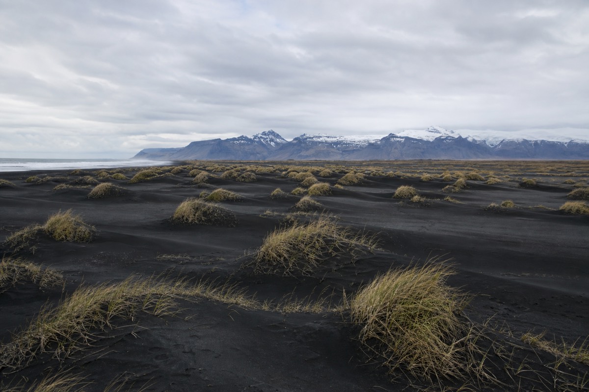 Black sand dunes on the Snæfellsnes Peninsula Iceland